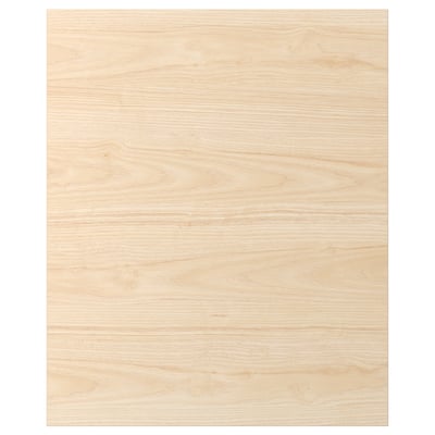 ASKERSUND light ash wood front panel, particleboard core, melamine finish, 25-year guarantee.