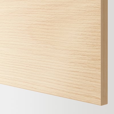 Close-up of light wood finish ASKERSUND front, showcasing its smooth, natural texture and vibrant grain pattern.