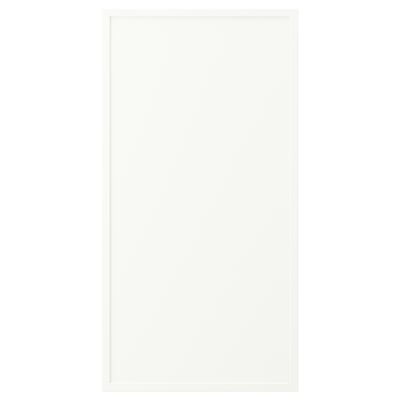 ASPUDDEN white cabinet, rectangular, plain design, made of particleboard & fibreboard.