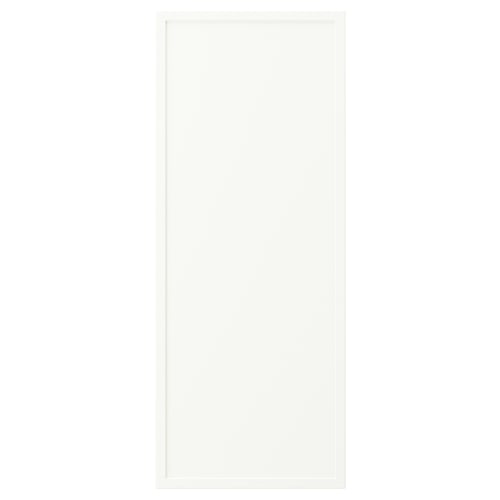 ASPUDDEN white drawer unit, rectangular shape, made of particleboard, fibreboard, plastic edging, and foil, sleek modern design.