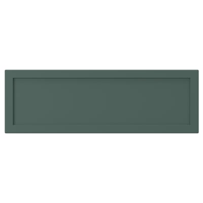 ASPUDDEN Drawer front, dark gray-green, 15x5 "