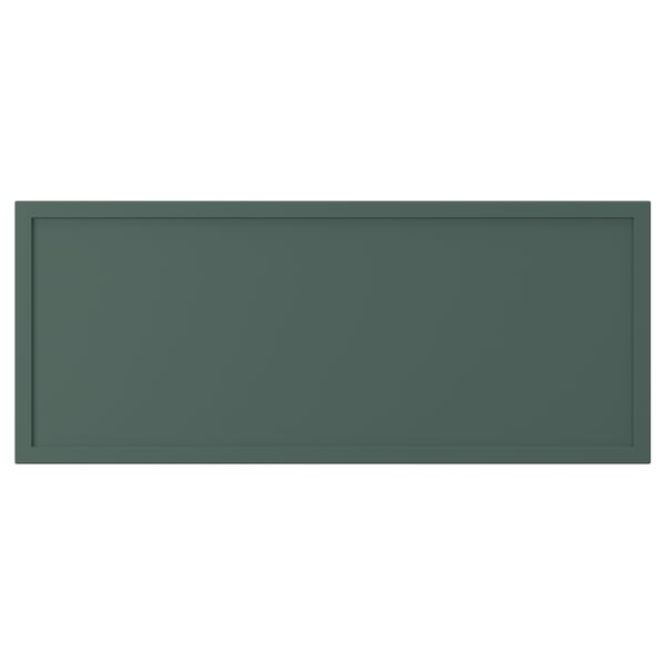 ASPUDDEN Drawer front, dark gray-green, 24x10 "