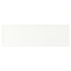 White ASPUDDEN desk: simple, rectangular, particleboard & plastic.