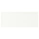 An ASPUDDEN product in white. Its rectangular, made from particleboard and fibreboard with plastic edging and foil.