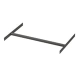 The AURDAL storage system bracket is black, made of steel, and has a t-shape design.
