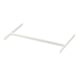 White metal bracket, part of AURDAL storage system, straight shape, simple design.