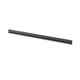 A black AURDAL suspension rail made of powder-coated steel, designed for closet storage.