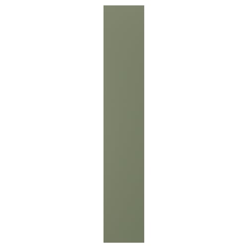 AXSTAD: green kitchen cover panel. Matte finish. Rectangular shape.