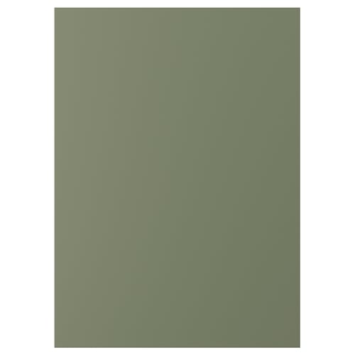 AXSTAD matte green cabinet panel, rectangular, foil finish.