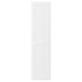 AXSTAD: white kitchen door, matt finish, soft lines, plastic foil, rectangular shape, modern-traditional design