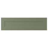 AXSTAD green cabinet door, matte finish, rectangular shape with inset panel.