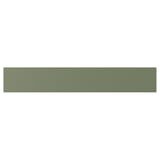 AXSTAD green kitchen cabinet front in matte finish, rectangle shape with inset panel design, made from fibreboard with plastic foil covering.