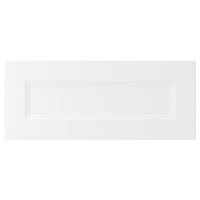 AXSTAD drawer in white, smooth matt finish, soft lines, inset panel design.
