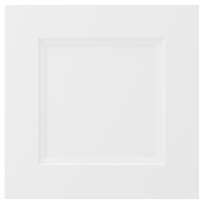AXSTAD white drawer front, modern-traditional design, matt finish, recycled plastic surface.