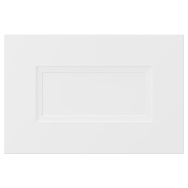 AXSTAD drawer in white; matt finish, soft lines, inset panel, durable plastic foil.