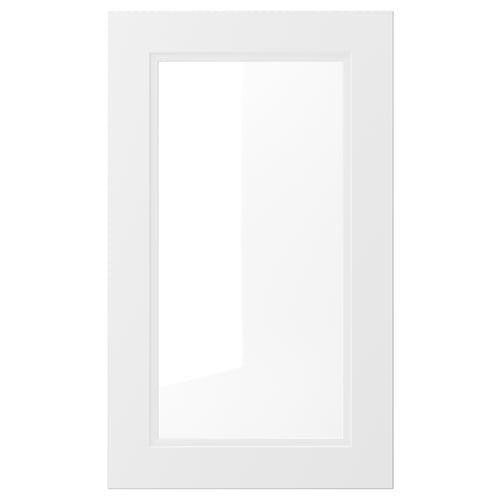 AXSTAD door, white, rectangular, soft lines, inset panel, smooth surface.