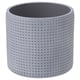Grey diamond texture concrete planter