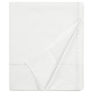 BALSAMPOPPEL white sheet, 100% organic cotton, folded neatly, simple design.
