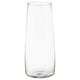 Clear glass vase, simple and elegant.