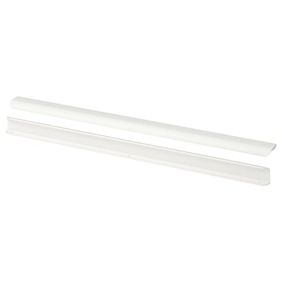 BILLSBRO kitchen handles - long, white, smooth, aluminium with powder coating.