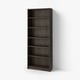 BILLY bookcase - dark grey with 6 shelves