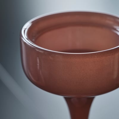 BLOMSTER Candle holder, pink, 8 1/4 "