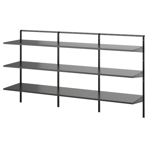 BOAXEL Shelving unit, anthracite, 71 3/4x15 3/4x39 5/8 "
