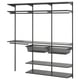 BOAXEL Wardrobe combination, anthracite, 71 3/4x15 3/4x79 "
