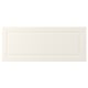 A white BODBYN cabinet door with a classic, bevelled design and smooth surface.
