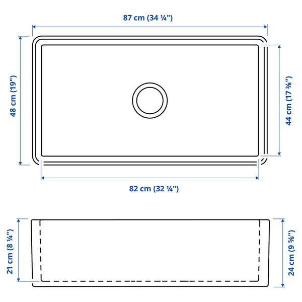 Illustration with measurements for the product: BOVIGGEN.