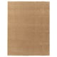BREVBÄRARE rug: brown, rectangular, plush, pp & rubber.