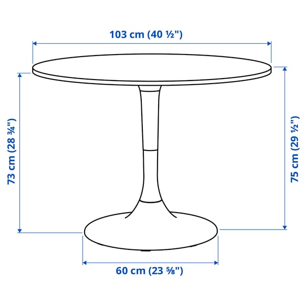 DOCKSTA / GRÖNSTA Table and 4 chairs