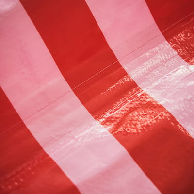 DOFTRIPS Potting mat, stripe pink/bright red