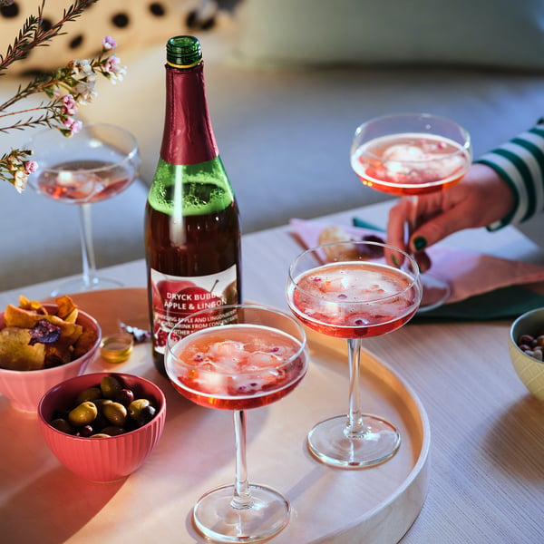 DRYCK BUBBEL ÄPPLE & LINGON Sparkling drink, apple/lingonberry, 25 oz