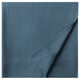 DVALA blue flat sheet, 100% cotton, plain, rectangle with hemmed edges.