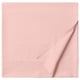 A light pink DVALA flat sheet, made from 100% cotton, neatly folded.