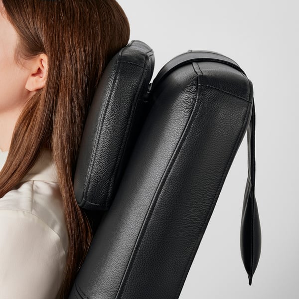 EKENÄSET High-back armchair and footstool