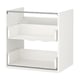 ENHET white bathroom cabinet with 2 drawers, sleek design.