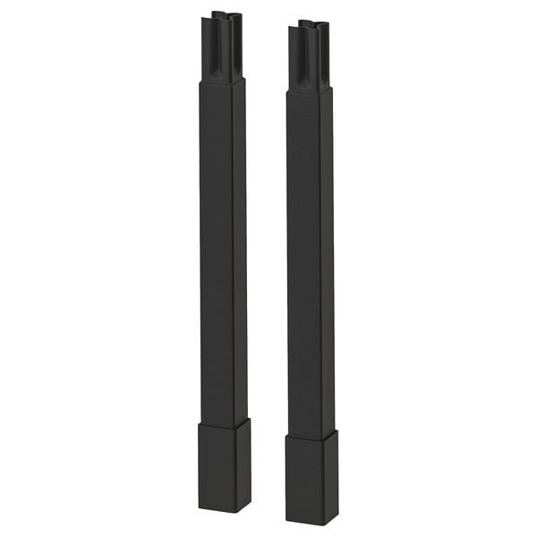 ENHET black legs, modern design, metal material, for bathroom stability.