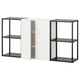 ENHET Storage combination, anthracite/white, 60x12 3/4x30 "