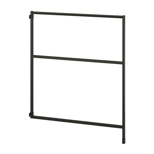 Black ENHET frame: minimalist, rectangular, sturdy.