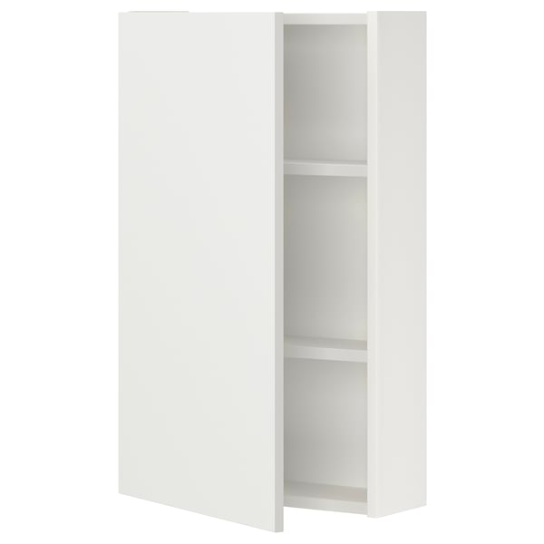 ENHET white wall cabinet, rectangular shape, modern design with shelves.