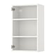 White wall cabinet with two shelves from ikea ENHET series.