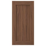 ENKÖPING door, brown walnut, wood grain foil, rectangular, simple frame design.