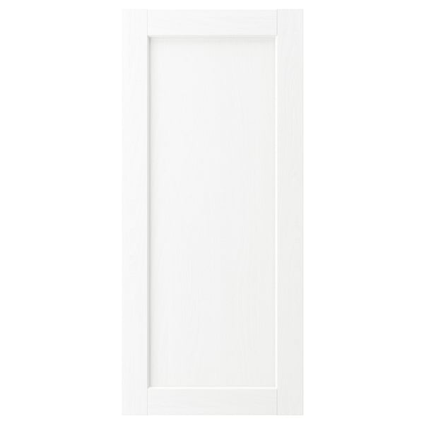 White ENKÖPING cabinet door, rectangular, smooth foil surface.