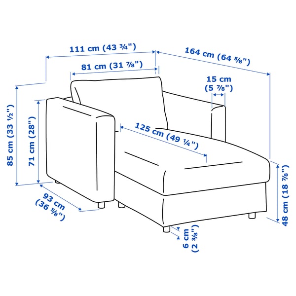Illustration with measurements for the product: FINNALA.
