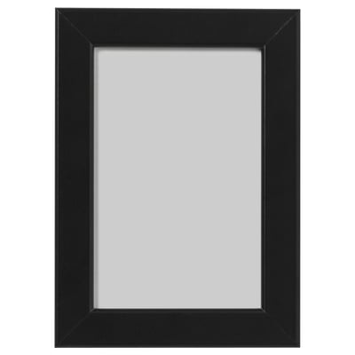 Black rectangular picture frame with simple, modern design no picture.