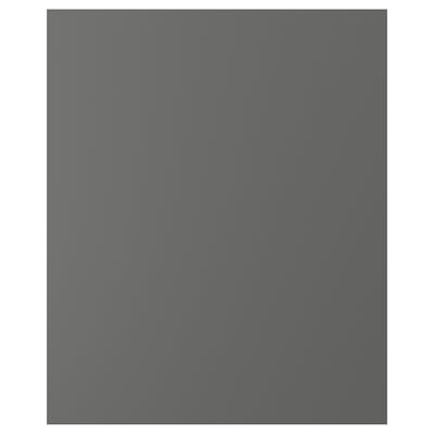 A dark grey FÖRBÄTTRA cover panel. It a flat, rectangular shape with smooth edges and a plastic finish. The panel measures approximately 150x200 cm.