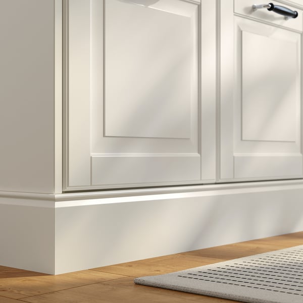 FÖRBÄTTRA Decorative toekick, off-white, 87x4 "