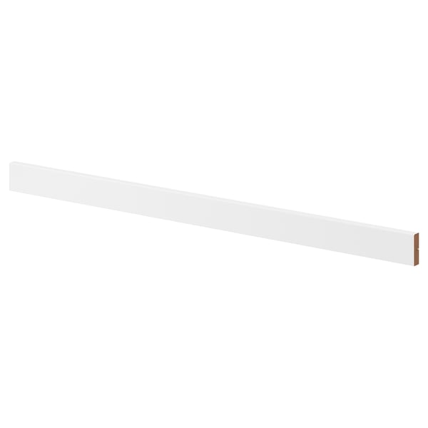 FÖRBÄTTRA white fiberboard trim, sleek rectangular design, hides lighting units, cords, and sockets.